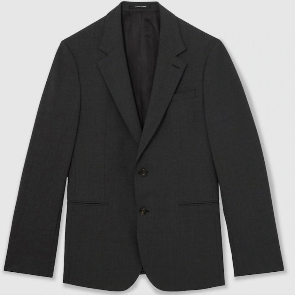 REISS Promise Wool Blend Suit Blazer, Navy, 38R